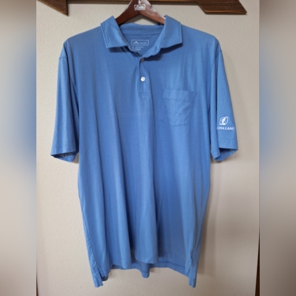 Peter Millar Mens Short Sleeve Polo Shirt. Size L